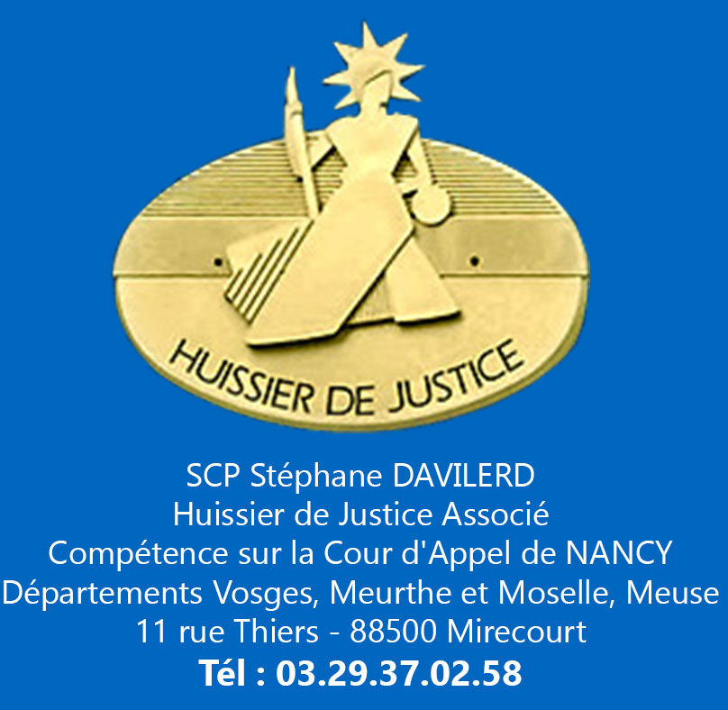 SCP Davilerd Huissiers de justice à Mirecourt Vosges 88
